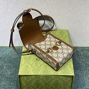 Bagsaaa Gucci Horsebit 1955 mini bag 625615 brown & ebony - 17cm - 3