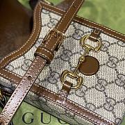 Bagsaaa Gucci Horsebit 1955 mini bag 625615 brown & ebony - 17cm - 2