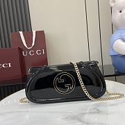 Bagsaaa Gucci Blondie small shoulder bag 814952 Black Patent - 29.5cm - 1