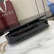 Bagsaaa Gucci Blondie small shoulder bag 814952 Black Patent - 29.5cm - 3