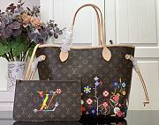 Bagsaaa Louis Vuitton M13271 LV x TM Neverfull MM Bag - 31 x 28 x 14 cm - 1