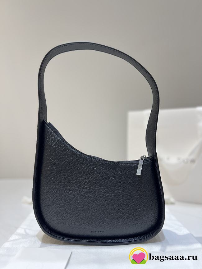 Bagsaaa The Row Half Moon Bag in Leather Black - 34cm - 1