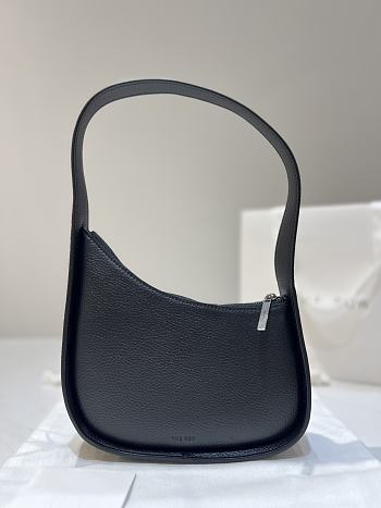 Bagsaaa The Row Half Moon Bag in Leather Black - 34cm