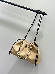 Bagsaaa Loewe Large Flamenco purse in suede calfskin beige - 41cm - 3