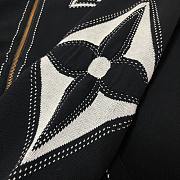 Bagsaaa Louis Vuitton Graphic Intarsia Zipped Cotton Hoodie Black - 4