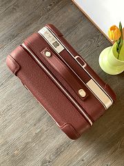 Bagsaaa Hermes R.M.S Cabin Suitcase Burgundy & Beige - 57cm - 2