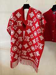 Bagsaaa M92837 LV 3D Scarf Red - 220 x 34 cm - 1