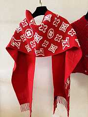 Bagsaaa M92837 LV 3D Scarf Red - 220 x 34 cm - 3