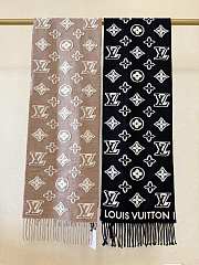 Bagsaaa LV 3D Scarf Black/Beige - 220 x 34 cm - 1