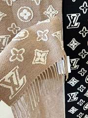 Bagsaaa LV 3D Scarf Black/Beige - 220 x 34 cm - 4