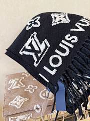 Bagsaaa LV 3D Scarf Black/Beige - 220 x 34 cm - 3