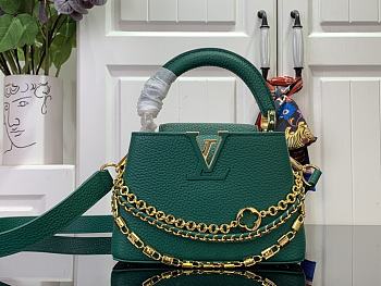 Bagsaaa Louis Vuitton M11906 Capucines Mini Green - 21cm