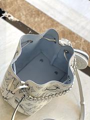 Bagsaaa M11736 Bella Bucket Bag White/Blue - 19 x 22 x 14 cm - 4