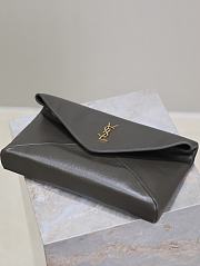 Bagsaaa Cassandre large envelope pouch in lambskin 769307 light musk - 29.5cm - 4