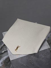 Bagsaaa Cassandre large envelope pouch in lambskin 769307 white - 29.5cm - 3