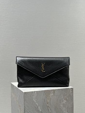 Bagsaaa Cassandre large envelope pouch in lambskin 769307 black - 29.5cm