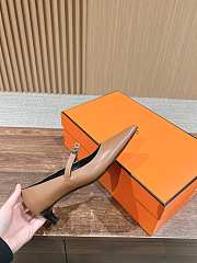 Bagsaaa Hermes Kiara 40 pump brown - 3