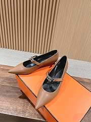 Bagsaaa Hermes Kiara 40 pump brown - 2