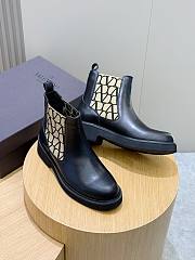 Bagsaaa Valentino Toile Iconographe Chelsea Boot In Toile Iconographe Technical Fabric And Calfskin - 3