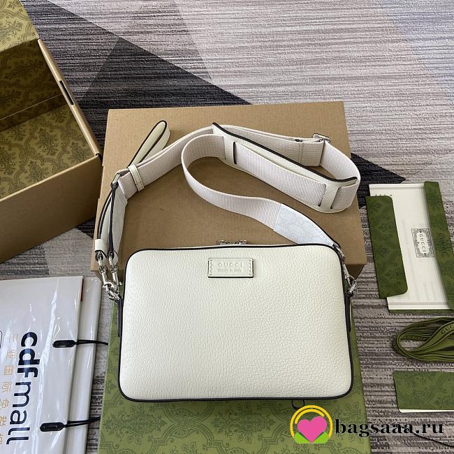 Bagsaaa Gucci Small GG Crossbody Bag With Tag 795465 White - 24cm - 1