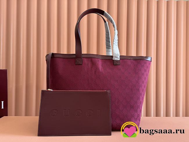 Bagsaaa Gucci Totissima medium tote bag 788203 red - 30cm - 1