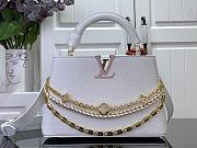 Bagsaaa Louis Vuitton M12279 Capucines BB White Silver Sea - 27cm - 1