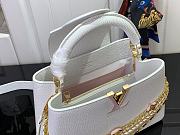 Bagsaaa Louis Vuitton M12279 Capucines BB White Silver Sea - 27cm - 3