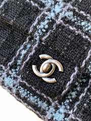 Bagsaaa Chanel Classic 11.12 Handbag A01112 Blue Wool Tweed - 25.5cm - 4