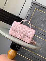 Bagsaaa Chanel Mini Flap Bag with Top Handle AS5243 Light Pink - 20cm - 1