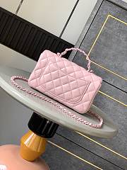 Bagsaaa Chanel Mini Flap Bag with Top Handle AS5243 Light Pink - 20cm - 3