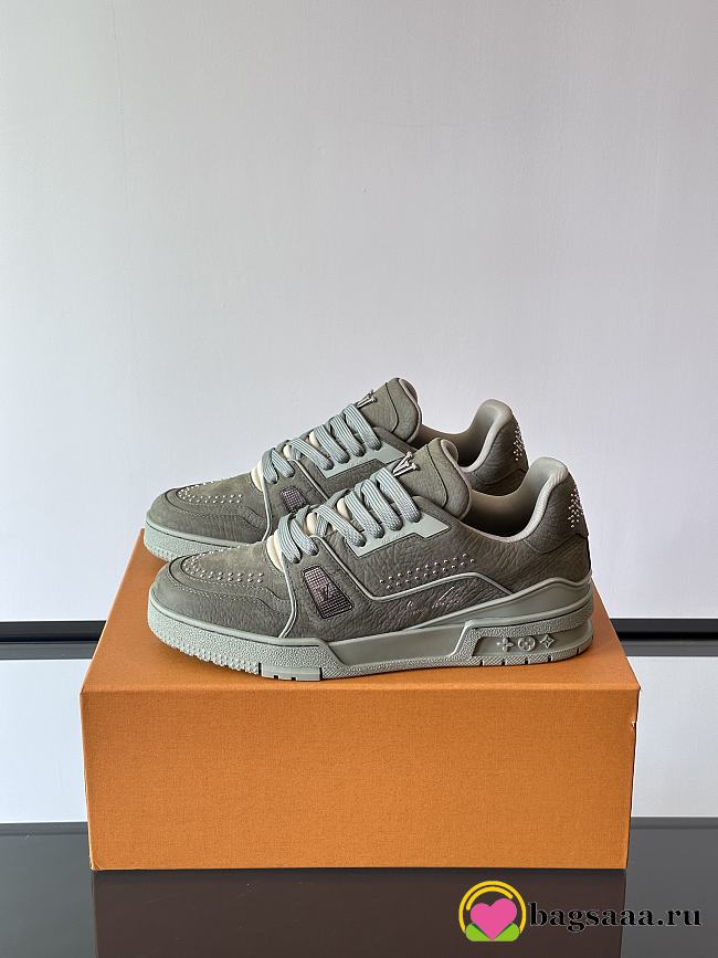 Bagsaaa LV Trainer Sneaker Olive Green - 1