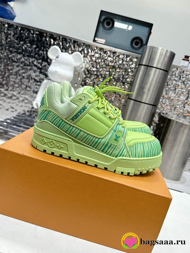 Bagsaaa LV x Park Seo-Bo LV Trainer Maxi Sneaker Green - 1