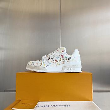 Bagsaaa LV x TM LV Trainer Sneaker Multicolored White