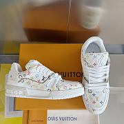 Bagsaaa LV x TM LV Trainer Sneaker Multicolored White - 2