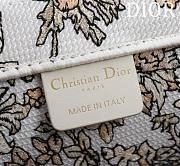 Bagsaaa Medium Dior Book Tote Latte Embroidery with Gold-Tone Millefiori Unicorn Motif - 36 x 27.5 x 16.5 cm - 2