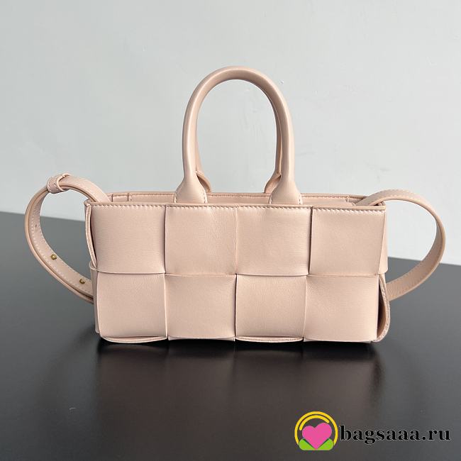 Bagsaaa Bottega Veneta East-West Arco Tote 776778 Light Pink - 22cm - 1