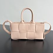 Bagsaaa Bottega Veneta East-West Arco Tote 776778 Light Pink - 22cm - 1