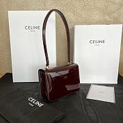 Bagsaaa Teen Garance Bag In Bicolour Patent Calfskin Dark Brown - 18.5 x 13.5 x 7 CM - 3