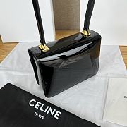 Bagsaaa Teen Garance Bag In Bicolour Patent Calfskin Black - 18.5 x 13.5 x 7 CM - 4