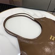 Bagsaaa Miumiu IVY naplak patent leather bag 5BG231 brown - 40cm - 4