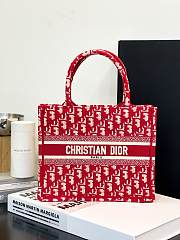 Bagsaaa Dior Red Small Oblique Book Tote - 27cm - 1