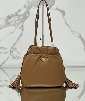 Bagsaaa Prada Nappa leather shoulder bag 1BG541 brown - 30cm