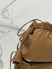 Bagsaaa Prada Nappa leather shoulder bag 1BG541 brown - 30cm - 4