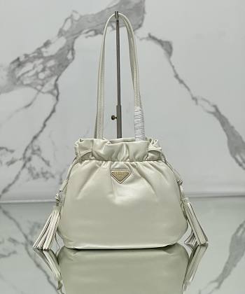 Bagsaaa Prada Nappa leather shoulder bag 1BG541 white - 30cm