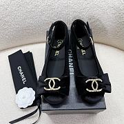 Bagsaaa Chanel Mary Janes Black Velvet G46022 - 1