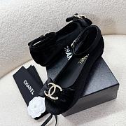 Bagsaaa Chanel Mary Janes Black Velvet G46022 - 3