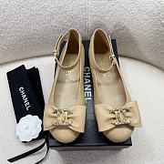 Bagsaaa Chanel Mary Janes Beige Leather G46022 - 1