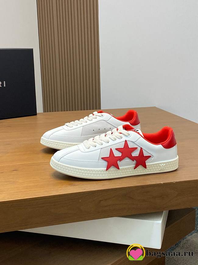 Bagsaaa AMIRI Pacific sneakers white & red - 1