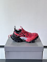 Bagsaaa Balenciaga Hike Sneaker in red and black mesh  - 1