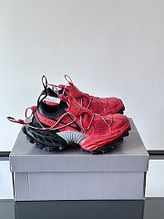 Bagsaaa Balenciaga Hike Sneaker in red and black mesh  - 4